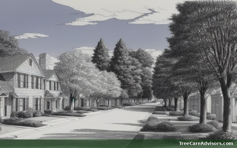 Neighborhood street view in Mountain Brook, AL