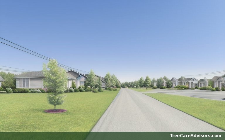 Neighborhood street view in Woodland, AL