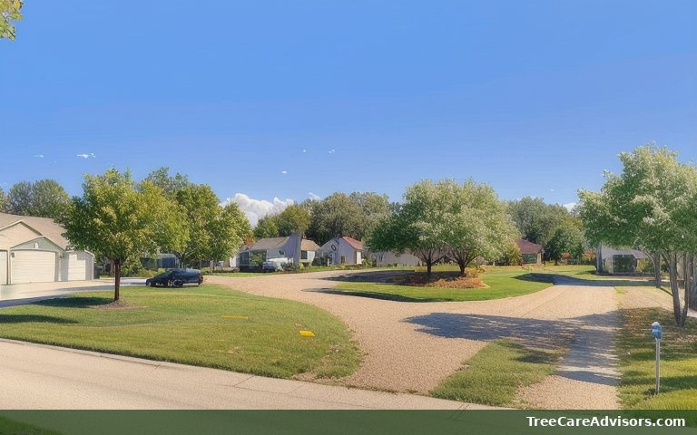 Neighborhood street view in Tubac, AZ