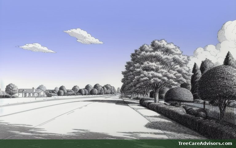 Neighborhood street view in Montecito, CA