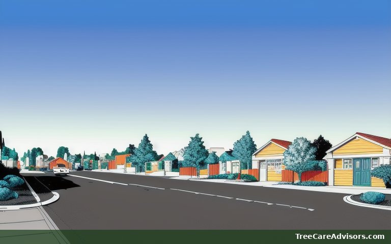 Neighborhood street view in Healdsburg, CA