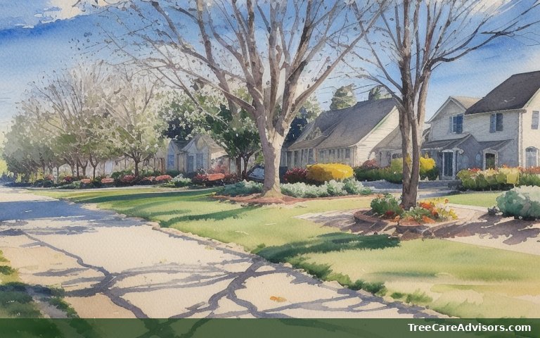 Neighborhood street view in Vinings, GA