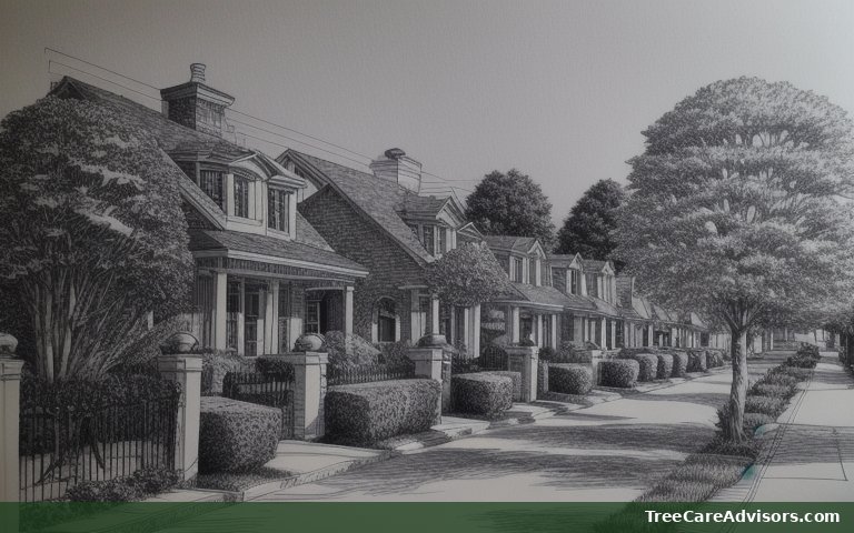 Neighborhood street view in Brookhaven, GA