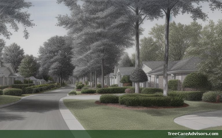 Neighborhood street view in Brooks, GA
