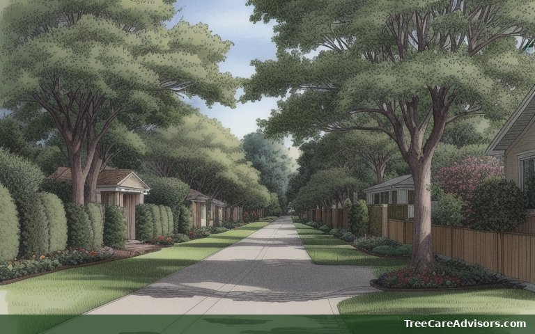 Neighborhood street view in Lookout Mountain, GA