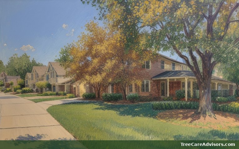 Neighborhood street view in Trout Valley, IL