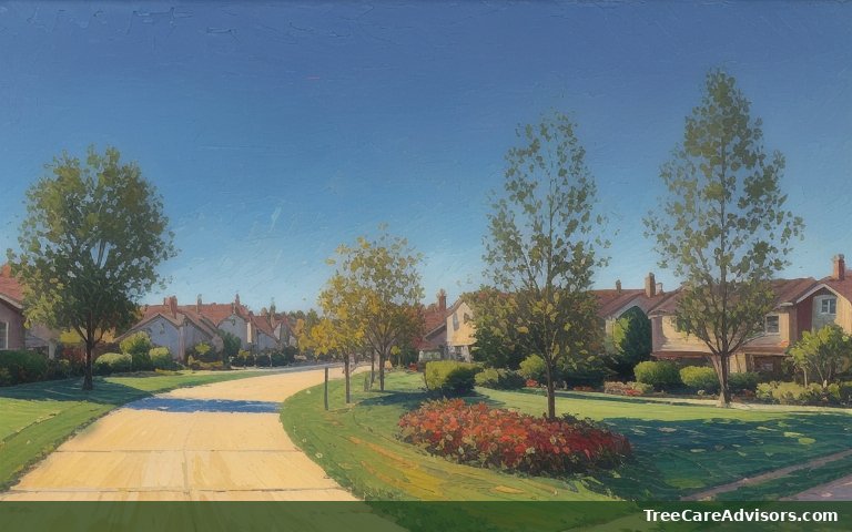 Neighborhood street view in Lake Panorama, IA