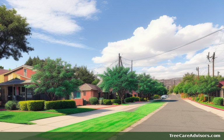 Neighborhood street view in Oak Hills Place, LA
