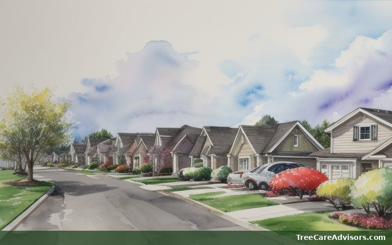 Neighborhood street view in Spring Ridge, MD