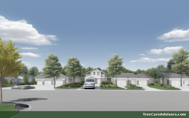 Neighborhood street view in Ellicott City, MD