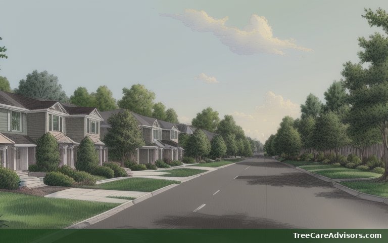 Neighborhood street view in Leonardtown, MD