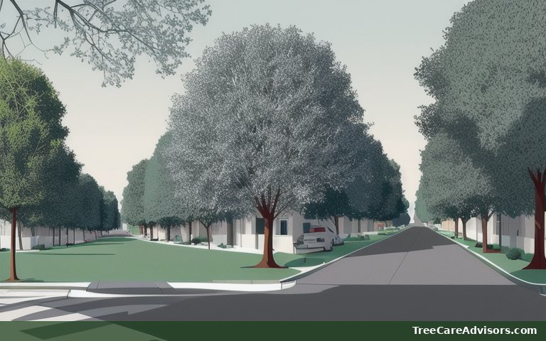 Neighborhood street view in North Attleborough Town, MA