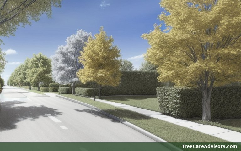 Neighborhood street view in Dover, MA