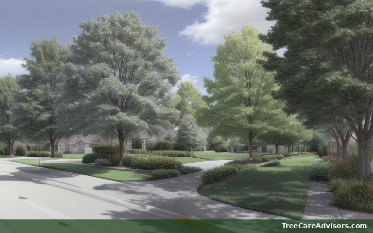 Neighborhood street view in Forest Hills, MI