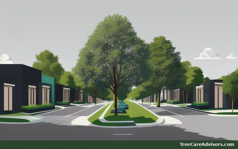 Neighborhood street view in Omena, MI