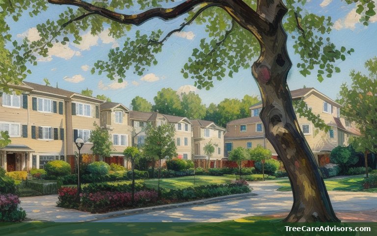 Neighborhood street view in Mackinac Island, MI