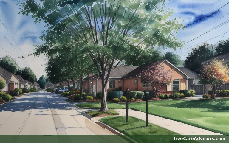 Neighborhood street view in Grosse Pointe Park, MI