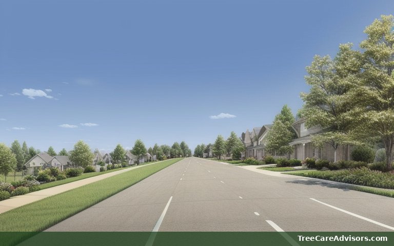 Neighborhood street view in Ronneby, MN