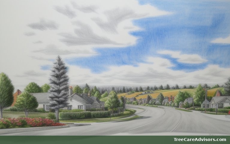 Neighborhood street view in Melia, NE