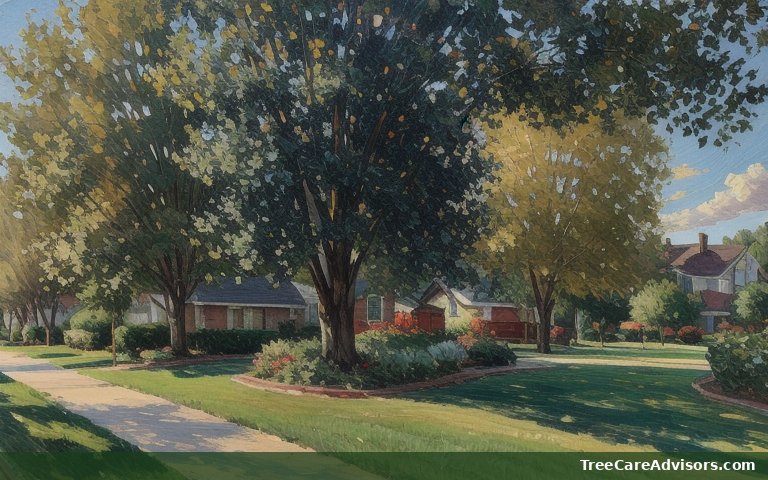 Neighborhood street view in Paramus, NJ