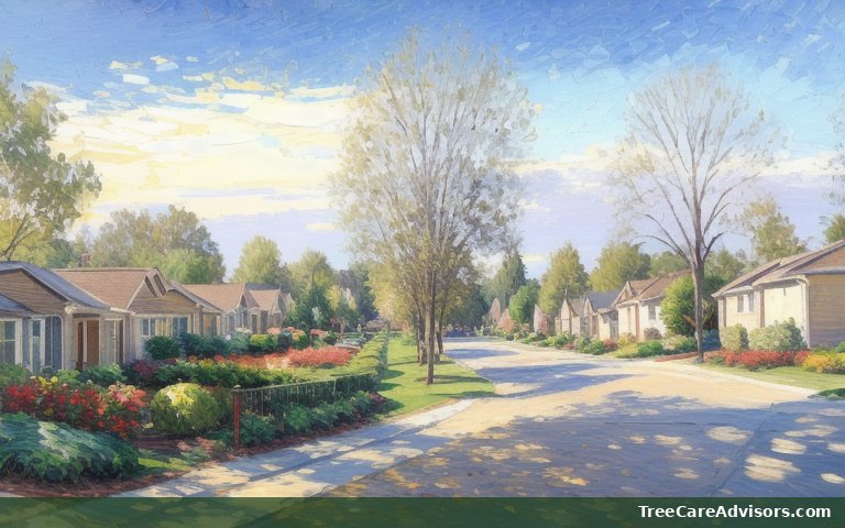 Neighborhood street view in Saratoga Springs, NY