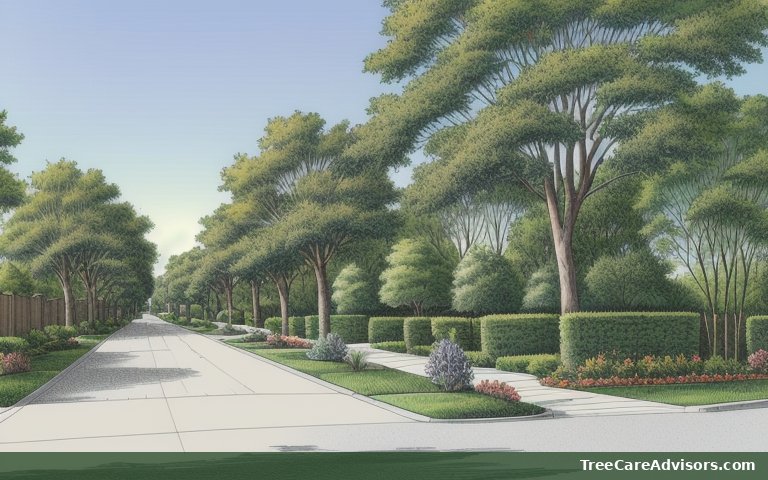 Neighborhood street view in Summerfield, NC