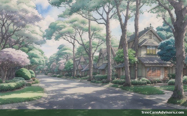 Neighborhood street view in Flat Rock, NC