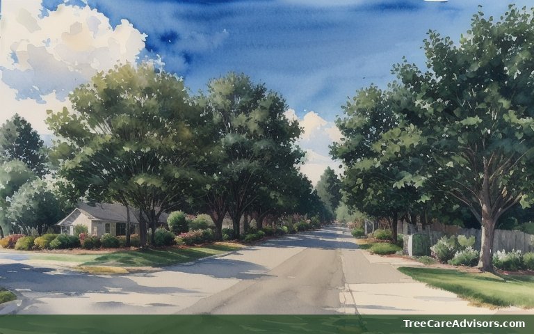 Neighborhood street view in Lake Norman of Iredell, NC