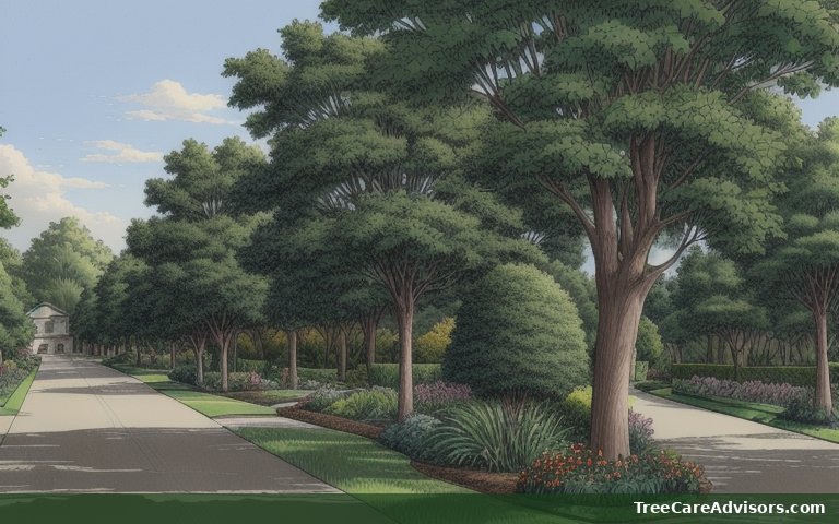 Neighborhood street view in Carrboro, NC