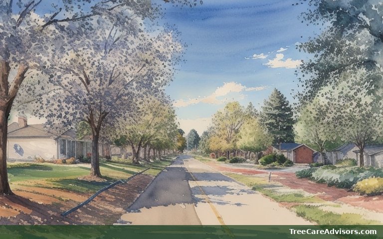 Neighborhood street view in Wesley Chapel, NC