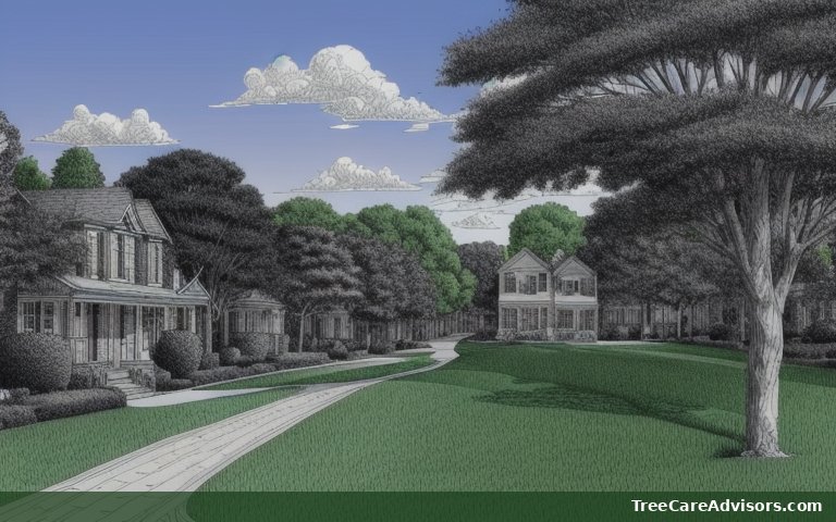 Neighborhood street view in Plainville, OH