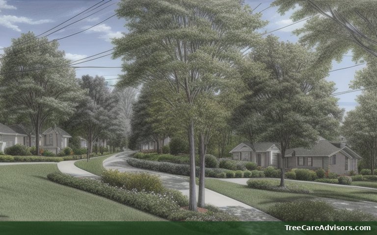 Neighborhood street view in Waite Hill, OH