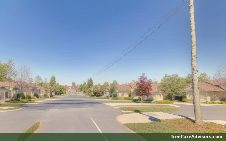 Neighborhood street view in Oak Hill, TN