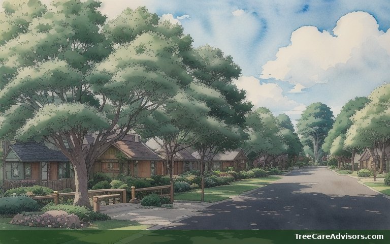 Neighborhood street view in Sunrise Beach Village, TX