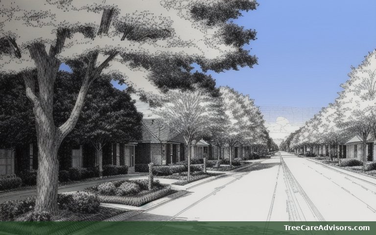 Neighborhood street view in University Park, TX