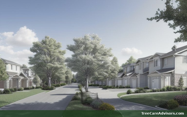 Neighborhood street view in Addison, TX