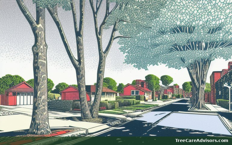 Neighborhood street view in Grapevine, TX