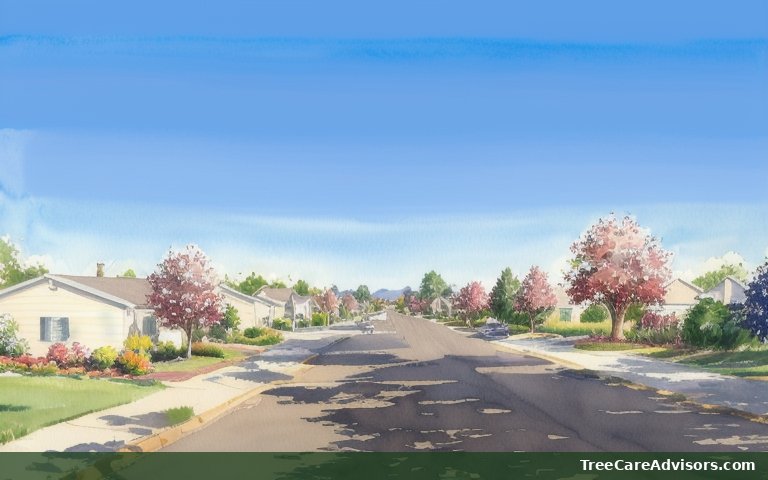 Neighborhood street view in Lindon, UT