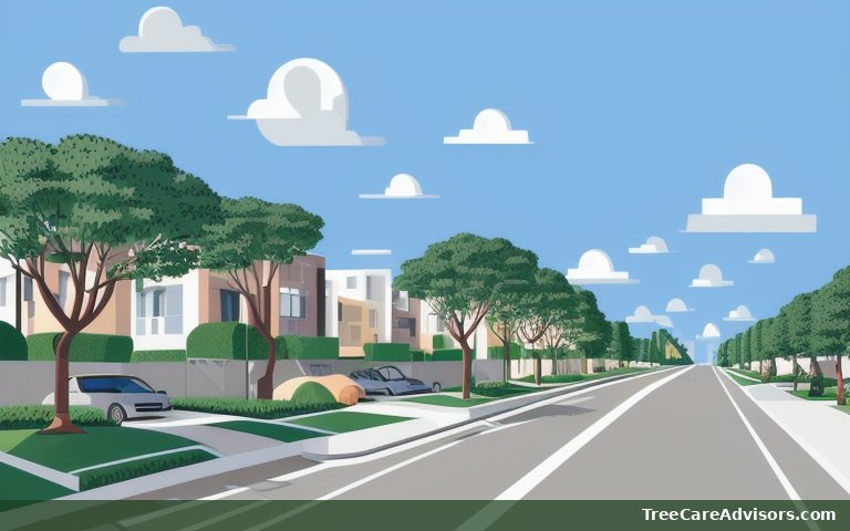 Neighborhood street view in Triangle, VA