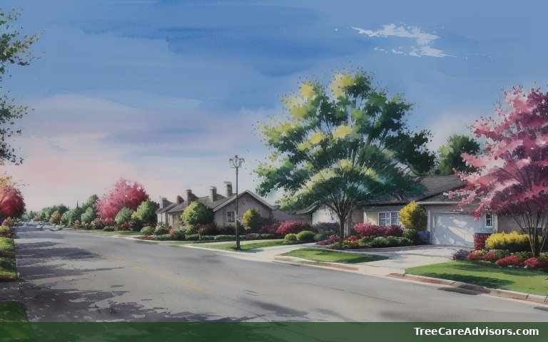 Neighborhood street view in Green Bluff, WA