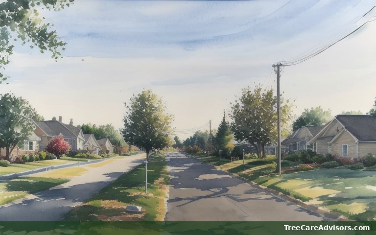 Neighborhood street view in Waunakee, WI
