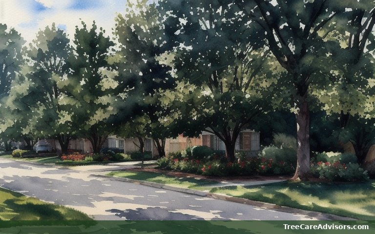 Neighborhood street view in Chain O' Lakes, WI